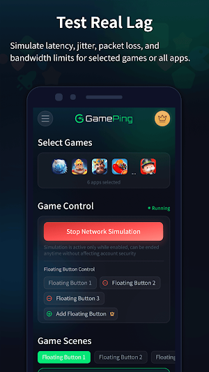 GamePing: Network Simulator Screenshot 0
