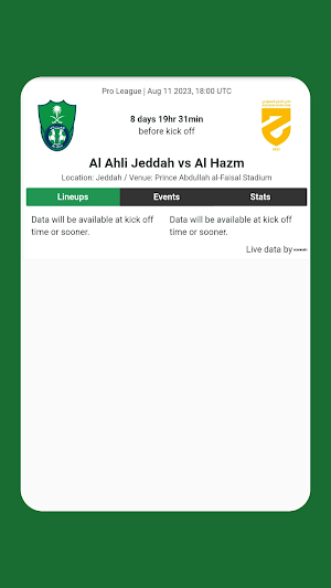 Saudi Al Ahly matches Screenshot 2