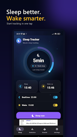 FD Sleep Tracker Screenshot 0