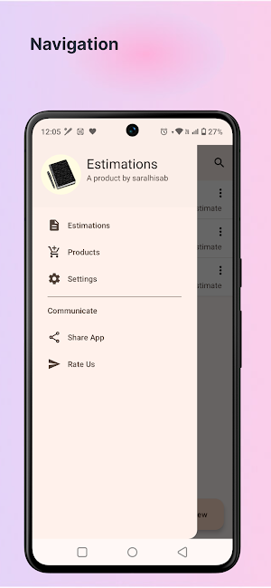 Estimations Screenshot 2