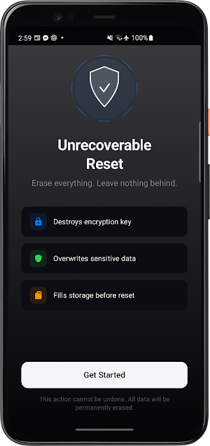 Secure Wipe & Reset Screenshot 0
