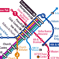 San Francisco Metro Map 2025