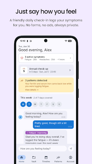 Healthy: Symptom & Lab Tracker Screenshot 0
