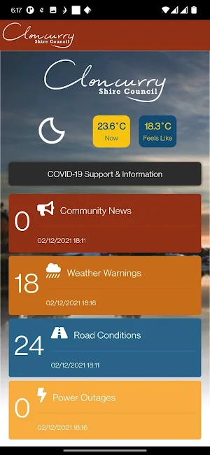 Cloncurry Disaster Dashboard Screenshot 0