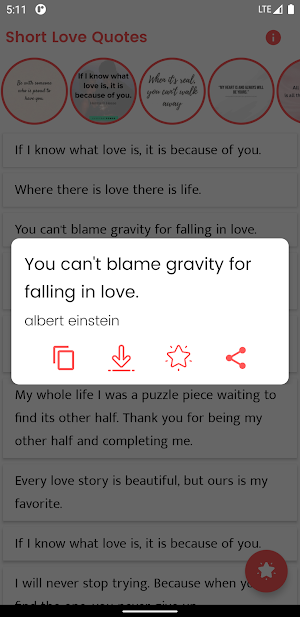 Short Love Quotes and Sayings Screenshot 2