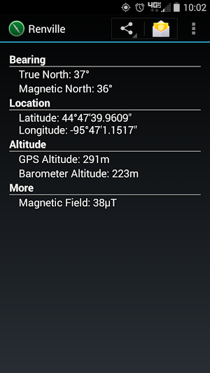 Directometer Screenshot 3