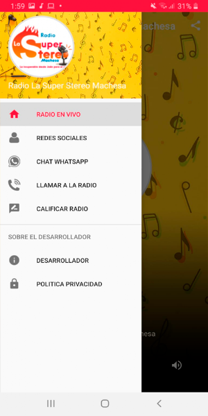 Radio La Super Stereo Machesa Screenshot 2