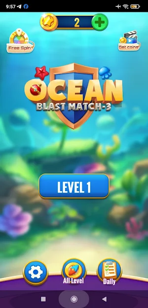 Ocean Blast Match 3 Screenshot 0