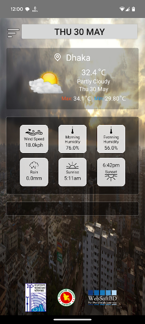 BMD Weather App Screenshot 1