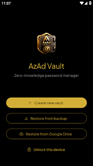 AzAd Vault: Password Manager Screenshot 0
