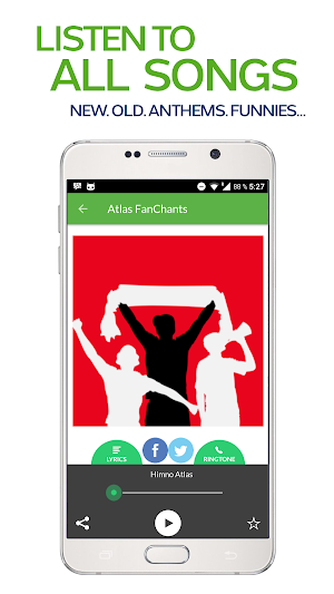 FanChants: Atlas Fans Songs &  Screenshot 1