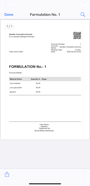 Home Formulator Screenshot 3