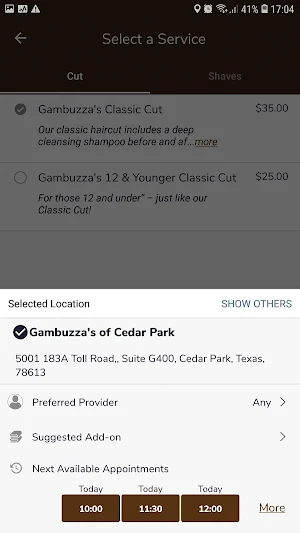 Gambuzza’s Barbershop Screenshot 3