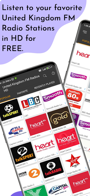 United Kingdom FM Radios HD Screenshot 0