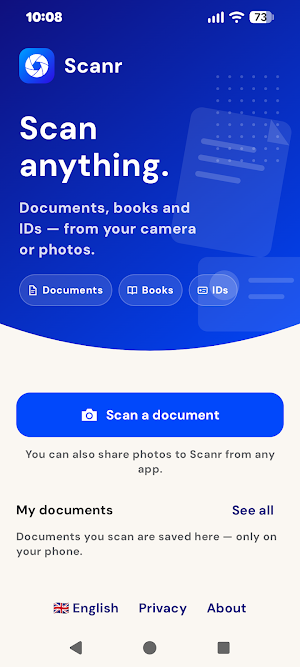 Scanr Lens — Document Scanner Screenshot 2