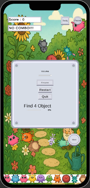 Cute O Monster HiddenObject Screenshot 2