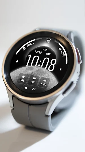 ZKin Watch Face Crescent Moon Screenshot 3