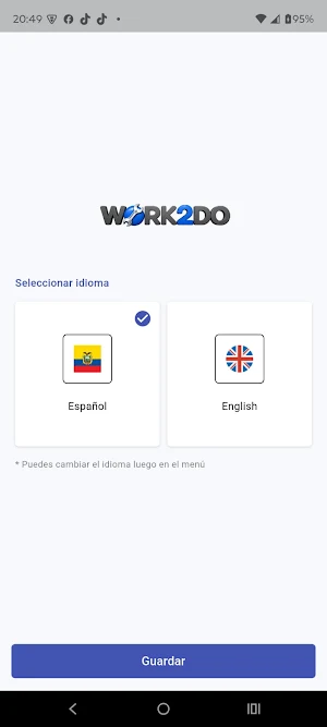 Work2Do Proveedor Screenshot 0