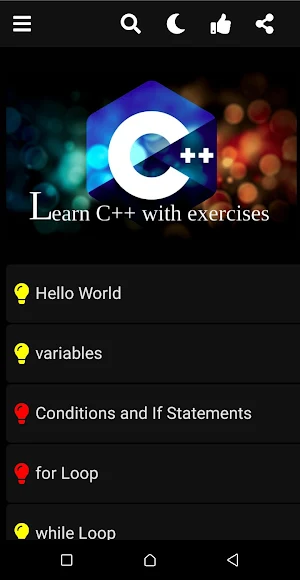 Learn C++ with exercises Screenshot 1