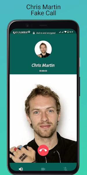 Chris Martin + Fake Call Screenshot 0