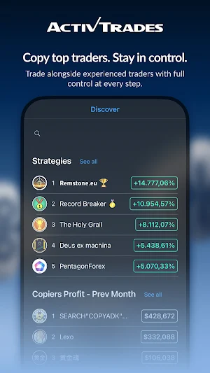 ActivTrades copytrading Screenshot 0