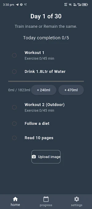 RiseFit: Home & Gym Challenge Screenshot 2