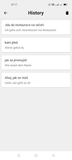 Czech To German Translator Screenshot 2