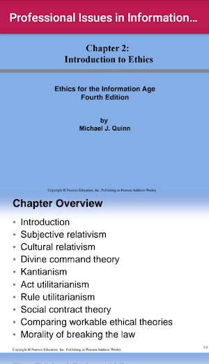 Professional Issues in Information System Screenshot 2
