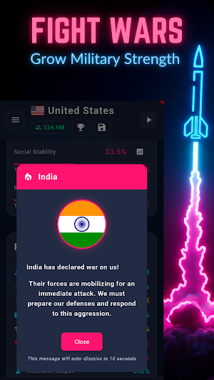 DOWGE - Global Superpower Sim Screenshot 2