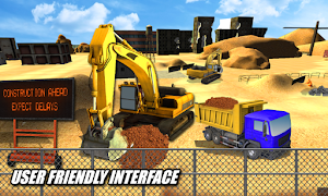 Heavy Excavator Crane Sim : Construction Games Screenshot 2