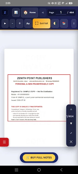 Zenith Notes Reader Screenshot 0