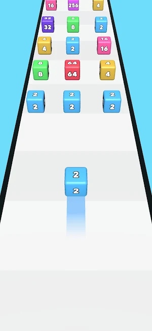 2048 Cube Run: Run and merge Screenshot 0