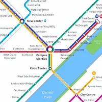 Detroit Metro Map 2025