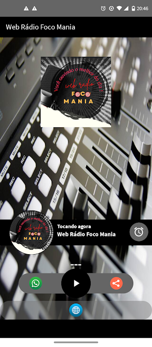 Web Rádio Foco Mania Screenshot 1