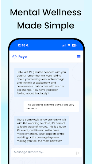 Faye | AI Self Care Companion Screenshot 0