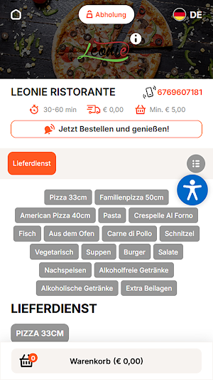 Pizzeria Leonie Screenshot 1