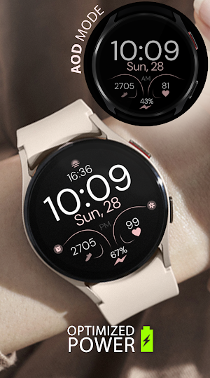 Minimal Rose Gold 4 Watch Face Screenshot 2