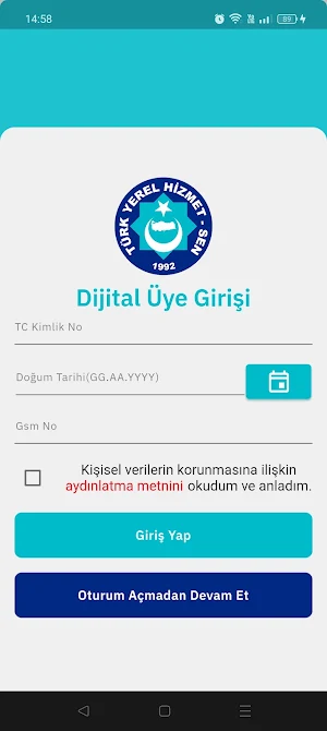 Türk Yerel Hizmet Sen Kimlik Screenshot 3