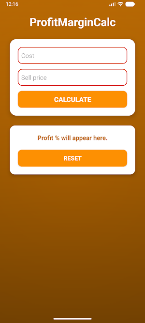 ProfitMarginCalc Screenshot 0