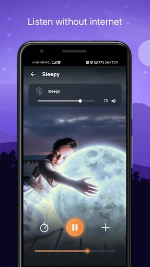 Relaxation sounds for sleep: s Screenshot 1