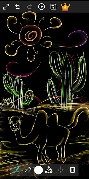 Glow Silk paint - Neon Doodle Screenshot 2