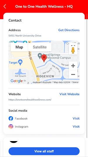 One to One Health and Wellness Screenshot 0