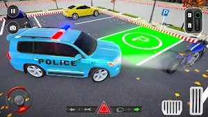 Police Prado: Car Parking 3D Screenshot 3