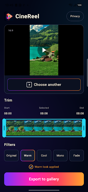 CineReel Screenshot 0