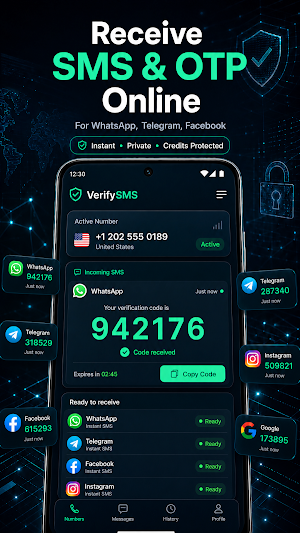 VerifySMS: Receive OTP Codes Screenshot 0