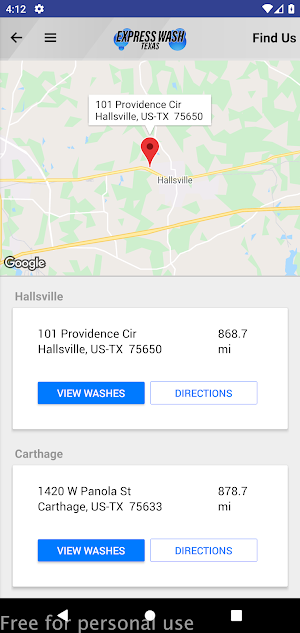 Express Wash Texas Screenshot 3
