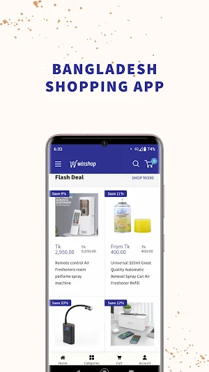 Winshop Online Shopping App Screenshot 1