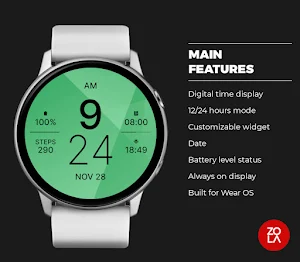 Green Mint Fit Watch Face Screenshot 1