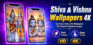 Shiva & Vishnu Wallpapers 4K Screenshot 0