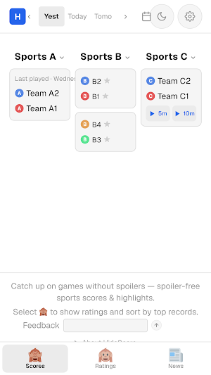 HideScore Screenshot 0